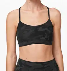 Lululemon Flow Y Black Camo Sports Bra