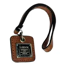 VTG Liz Claiborne Wristlet Strap Luggage Tag FOB for Handbag Purse Keychain 9" L