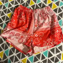 Butterfly bandana shorts