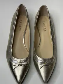 Lauren Ralph Lauren Metallic Gold‎ Flats