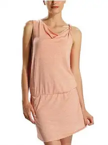 Lole Sea Dress Coral Sleeveless Linen Blend