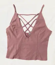 Dusty Rose Crop Top