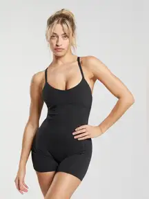 Gymshark romper onesie strappy all in one unitard bodysuit workout l training