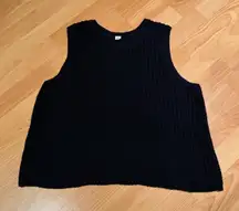 Old Navy Black Sleeveless Sweater
