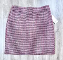 Pink Tweed Mini Skirt 16