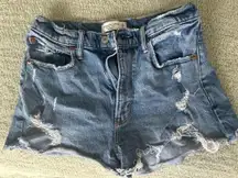 Abercrombie and Fitch high waisted jean shorts