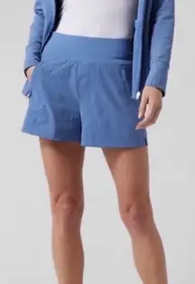 Athleta Trekkie North Athletic Outdoor Shorts Sun Protection Cottage Blue 12
