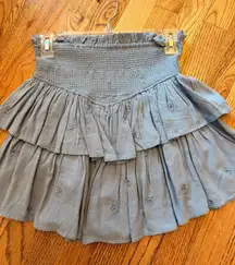 skort - Cruz Faded Denim Blue Mini Skirt