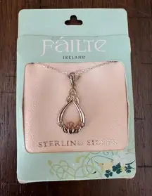 Sterling Silver‎ Claddagh Trinity Celtic Pendant