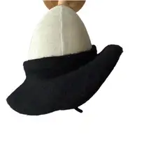 Global Accessories Wool Beret Annastina Black Nordic  Icelandic Luxury Paris  OS