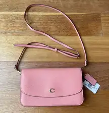 Coach Hayden Leather Crossbody w Removable Strap in Candy Pink & Gold Hardware