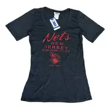 NBA v neck Brooklyn nets t shirt