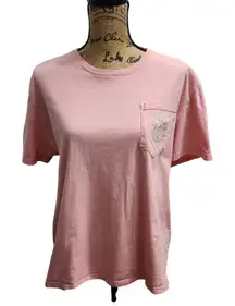 Lauren James‎ Graphic T-Shirt Pocket Tee Ice Cream Design Pink XL