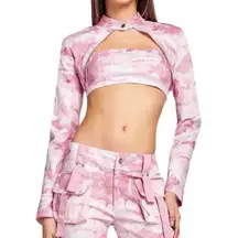 I.AM.GIA Pink Camo Eydis Shrug