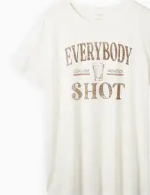 CLASSIC FIT CREW NECK TEE - COTTON ANOTHER SHOT WHITE