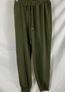 LEL Long Elegant Legs Green Jogger Sweatpants Small Long