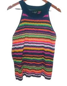 Runway 3X Bold ZigZag Striped Tank Top Plus