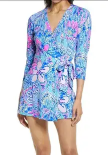 Lilly Pulitzer Karlie Long Sleeve Wrap Romper