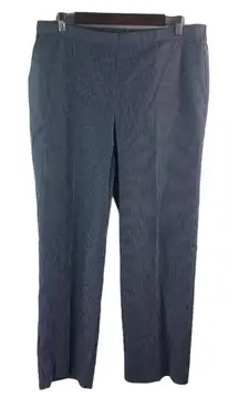 Alfred Dunner 16 Navy White Striped Pants