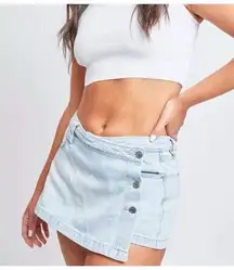 YMI High Rise Skort  Mini Skirt Shorts Denim Streetwear Y2K Sz 11 30 11/30 New