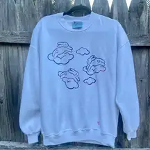 Vintage 90’s Bunny & Clouds Crewneck Sweatshirt