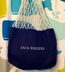 Jack Rogers Canvas and Net Tote Bag