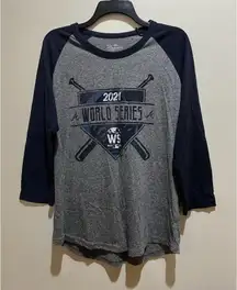 2021 Atlanta Braves MLB World Series Champions Baseball Style Shirt ~ Medium