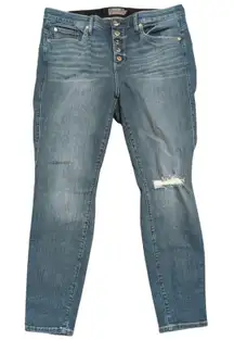 Torrid Jeans Plus Size 18 Bombshell Skinny  Stretchy Button fly Premium Denim