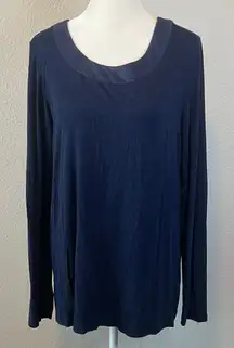Le Lis Long Sleeve TShirt Blue Estimated Size Medium
