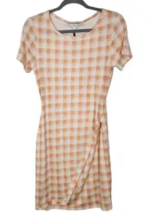41Hawthorn Plaid T-Shirt Dress Size Small NWT Plaid Sheath Knit Dress
