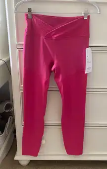 NWT  Pink Crossover Leggings