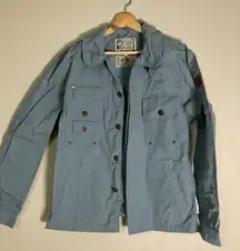 Penfield Jacket‎ Womens Large Trailwear Hudson Waxcloth Blue Hiking