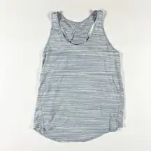 Lululemon Women's Essential Tank Pleated Back Sleeveless Work Out Shirt Gray 4