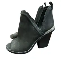 Mercer Edit Fadeout Peep Toe
Bootie, Black Suede, Womens Size 6