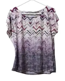 Prana Cap‎ Sleeve Harlene Top Shirt Size M Fitness Workout Preppy Athleisure NWT