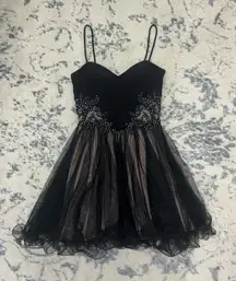 Black lace dress