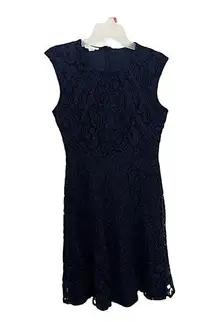 London Times lace cap sleeve dress