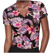 Victoria’s Secret neon tropical wrap XS coconutgirl crop top