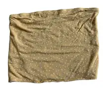 Reversible Yellow Tube Top Polka Dot Stripes Size XS/S