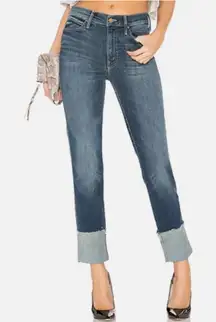 Mother Denim The Pony Boy Ankle Fray In Bake Sale Brawl Sz 30 Skinny
