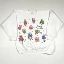 Vintage 90s Dirty Dancing Farm Animals Puffy Graphic Sweatshirt One Size