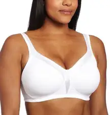 Playtex 18 Hour Size 38DDD Bra Silky Soft Smoothing Wireless White 4803 Womens