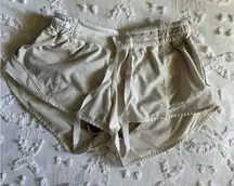 Lululemon Cream polka dot Hotty hot Shorts 2.5