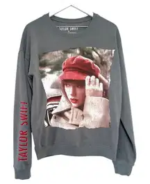 Taylor Swift Red Album Graphic Crewneck Sweatshirt Size Small