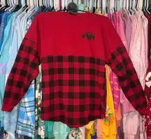 Disney parks Epcot Canada Buffalo plaid Mickey Mouse spirit jersey XS