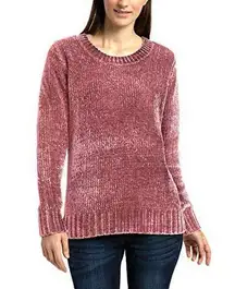 Orvis Pink Mauve Chenille‎ Crewneck Sweater Size Medium