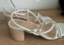 White Strappy Heels