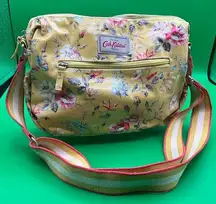 A Cool Cath Kidston London Floral Print Yellow Crossbody Handbag