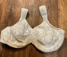 Wacoal Awareness Bra 34G Minimizer Underwire‎ Full Figure Ivory Lace Seamless