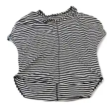 ‎Striped Oversized High Low Tee